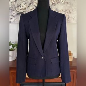 Vintage J H Collectables Dark Blue Women’s Business Casual Blazer - Size Small